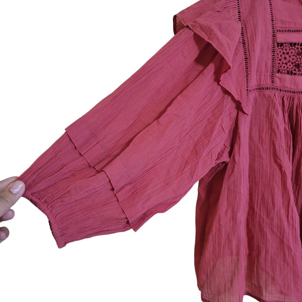 Free People Pink Blouse - Picture 3 of 7